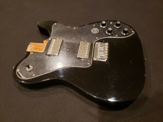 Fender Telecaster Custom Black Vintage Modified Hh W/gb Squier Loaded Body Black