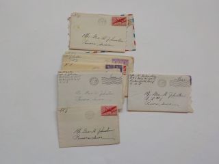 11 Wwii Letters Italy 463rd Bomb Group Panora Iowa Bakersfield California Ww2 Nr