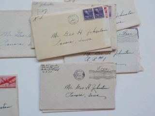 11 WWII Letters Italy 463rd Bomb Group Panora Iowa Bakersfield California WW2 NR 2