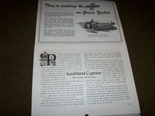 1958 John Deere Calendar Evansville Minnesota 227 Picker 30 45 Combine Planter 3