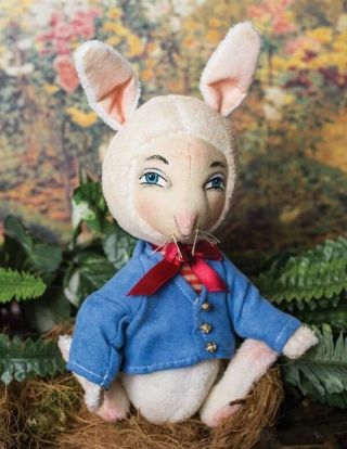 Victorian Trading Co Orson The Bunny Rabbit Doll Plush Hand Made