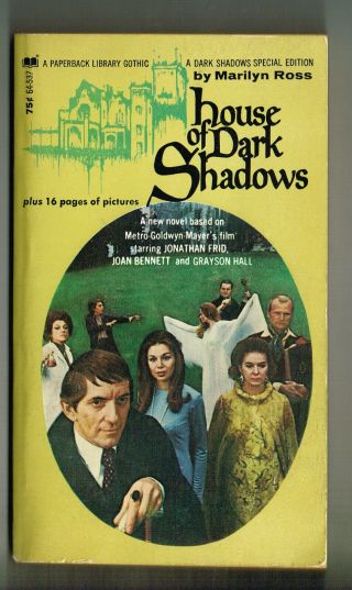 House Of Dark Shadows Marilyn Ross 1970 Nm Ob Paperback Library 1st Print Movie