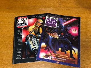 1993 - 1994 Topps The Art Of Star Wars Galaxy Volumes One & Two Sc 1st Editions