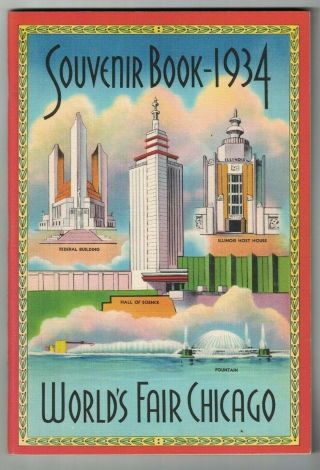 Century Of Progress 1934 Souvenir View - Book Chicago With Envelope World 