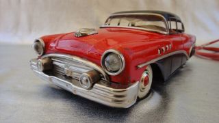 Vtg 1950’s Electromobile Buick Special 4 Dr Tin R/c Tin Car With Light & Horn