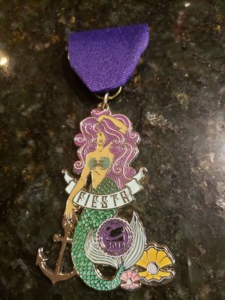 2019 Clear Channel Outdoor San Antonio Fiesta Medal Mermaid Rare Very Few Made