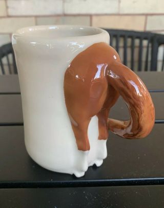 Horse Butt Art Pottery Coffee Cup Mug Nails Best Of Luck