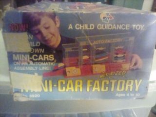 Vintage Child Guidance Motorized Mini - Car Factory,  Box