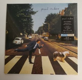 Paul Mccartney “paul Is Live” 2 Lp Baby Blue/peachy White Colored Vinyl