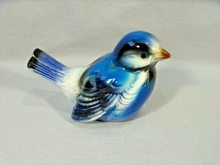 Vintage Goebel West Germany Blue Bird Sparrow Porcelain Figurine Cv73