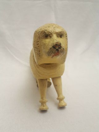 Schoenhut Painted Eye Poodle - Humpty Dumpty Circus - Full Size - 8 " Long