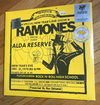 Ramones Rsd Live At The Palladium 2 X Lp Vinyl 2019 Record Store Day
