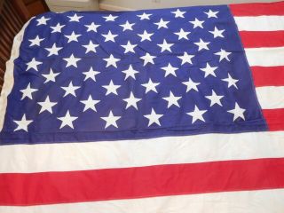 American Flag 50 Stars 5 X 9 - 1/2 Ft.  Flying Or Casket Valley Forge Best Cotton
