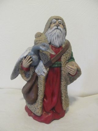 One - Of - A - Kind,  Hand - Painted Canadian Ceramic Santa Claus (crafted In The Usa)