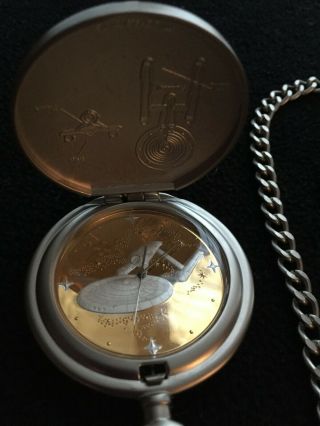Franklin Star Trek Precision Pocket Watch with chain and case 3