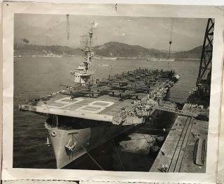 Vintage US Navy USN NAVAL Picture Collage From Mancave Ships Planes WW2 Era 3