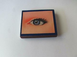 Vintage Lenticular Winking Eye Box Of Safety Matches Made In Japan
