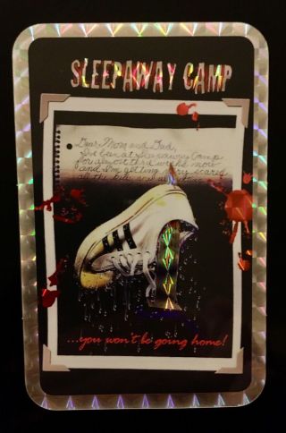 Rare Sleepaway Camp Horror Prism Vending Sticker