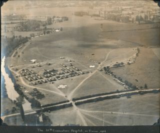 Wwii Summer 1944 Us Army 35th Evacuation Hospital France Aerial 8x10 Photo