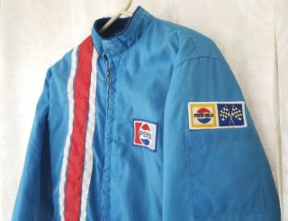 Sz 38 Ish True Vintage Pepsi Carhartt Lakes Jacket Blue Lined Work/uniform