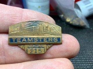 Teamsters Local 215 Very Old Rare Service Award Pin.