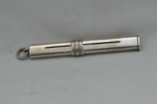 Lovely Rare Vintage Sampson Mordan Sterling Silver Carpenters Sliding Pencil 3