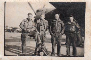 Wwii Snapshot Photo 323rd Bomb Group Named & B - 26 Bomber 1944 England 8