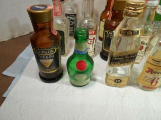 Vintage Miniature Liquor Bottles 15 Airplane / Mini Bars 2
