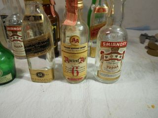 Vintage Miniature Liquor Bottles 15 Airplane / Mini Bars 3