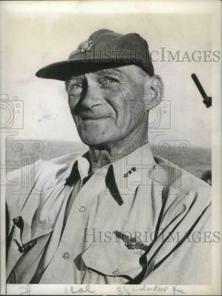 1944 Press Photo World War Ii - Vice Admiral Marc H.  Mitscher - Mjm04506