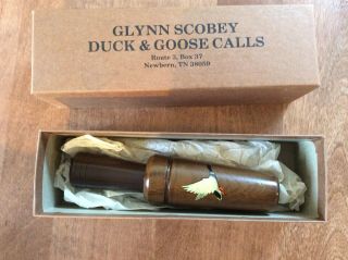 Vintage Glynn Scobey Duck Call W/ Box Early 80 