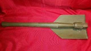 Wwii U.  S.  M - 1943 O.  D.  Shovel E Tool Made By The Wood Co.  In 1944