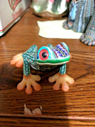 Jon Anderson Polymer Clay Fimo " Baby Tree Frog " 3 " Kh