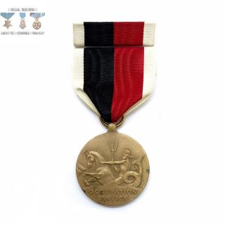 Wwii Us Navy & Coast Guard Occupation Service Medal Ww2 - 1950’s Us Bin 1