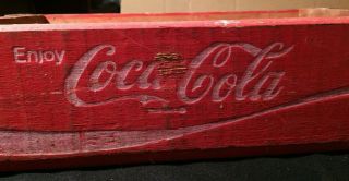 Vintage Coca Cola Beverage Wood Crate Coke Soda Wood Box 1975 Rustic