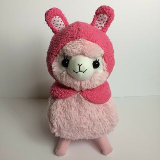 Amuse Fluffy Hood Kids Alpacasso Pink Bunny Girl (big) Arpakasso Alpaca Plush