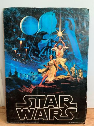 Vintage 1977 Star Wars Poster Hildebrandt