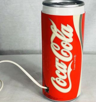 Coca Cola Coke Can Landline Phone 1985 Vintage With Cords Push Button Red White