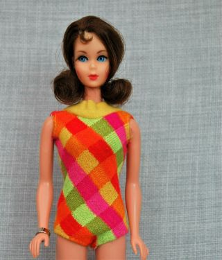 Vintage Marlo Flip Brownette Barbie Tnt Doll 1968 1960 