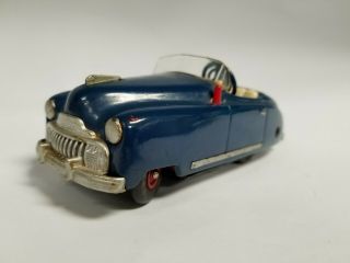 Vintage Schuco 4012 Radio Car Made In Us - Zone Germany 1950s Blue