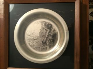 Sterling Silver Plate - Franklin James Wyeth - Brandywine Battlefield