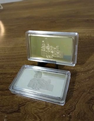 The Simpsons | Limited Edition 24k Gold Bar,  Silver Bar Only 500 Minted