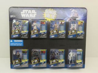 026 - 2012 Hasbro Star Wars The Clone Wars Bonus Value 8 Pack Action Figures