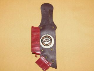 Vintage Pioneer Toy 9 1/2 " High Davy Crockett Belt Knife Holder Sheath