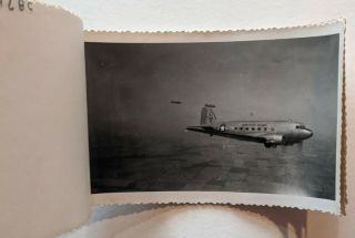 Early United States Air Force In - Flight Photo Album Parachute Jumpers 18 Photos