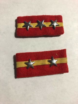 Japanese Army Military Rank Insignia Patches