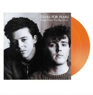 Tears For Fears - Songs From The Big Chair.  Uk Exclusive Lp.  Orange Colour Vinyl