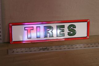 Conoco Tires Dealer Porcelain Metal Sign Gas Oil Car Truck Service Garage 66