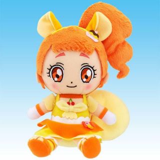 Kirakira Pretty Cure A La Mode Mascot Plush Doll Cure Custard Official Japan