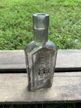 Vintage Ramon’s Nerve & Bone Oil Glass Medicine Bottle